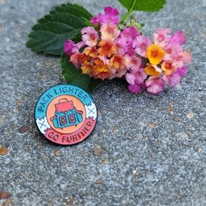 3/$25 "Pack Lighter, Go Further" Enamel Lapel Pin